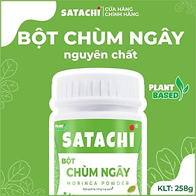 Bột Chùm Ngây SATACHI nguyên chất. Tăng cường Trí Não, bảo vệ Tim Gan, phòng ngừa bệnh Xương Khớp. Hộp 86g và 258g - Bột Chùm Ngây 258g