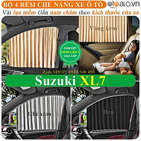 Rèm che nắng ô tô Suzuki XL7 Vải lụa mềm gắn nam châm Cao Cấp