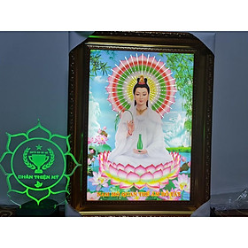 Mua Tranh Điện Phật Bà Quán Thế Âm Bồ Tát Ngồi QANT2