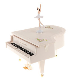 Creative Auto Play Piano Music Box with Dancing Girl Music Box Gift