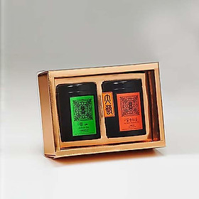 Hai hộp trà biếu đặc sản núi cao Max Art Fine Tea (Trà Lý Sơn 50g + Trà hương mật ong 20g