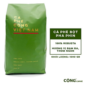 Cà phê bột rang xay Robusta Cộng Cà Phê 1kg