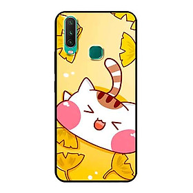 Ốp Lưng in cho Vivo Y17 Mẫu Mèo May Mắn 3 - Hàng Chính Hãng