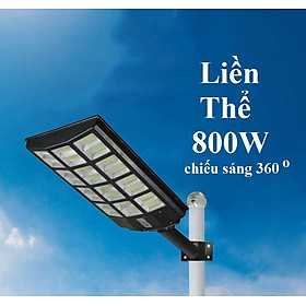 Đèn năng lượng mặt trời  liền thể 800W, 12 Khoang, Vỏ nhựa ABS, Tấm pin liền, Cảm biến chuyển động, Ánhs sáng trắng- 800WLT
