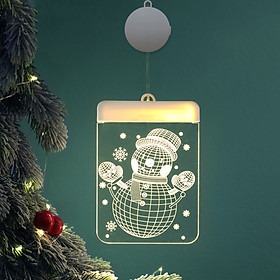 Dây Treo Đèn LED 3D Hình Cây Thông, Chuông Trang Trí Giáng Sinh, Noel, Năm Mới