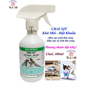 Chai xịt Biopro Giúp Diệt khuẩn Khử mùi hôi Khu vực vệ sinh Khu vực nuôi thú cưng Hương thơm dịu nhẹ