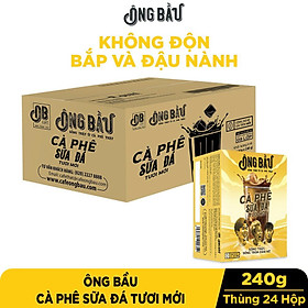 Ông Bầu Cà Phê Sữa Đá Tươi Mới  - Thùng 24 Hộp 