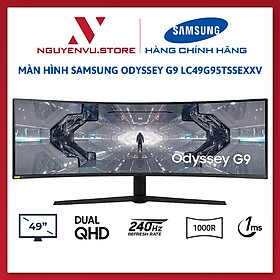 Màn hình LCD 49'' Samsung Odyssey G9 LC49G95TSSEXXV DualQHD 240Hz G-Sync Cong Chính Hãng