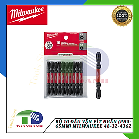 Mua Bộ 10 Đầu vặn vít ngắn (PH3-65mm) Milwaukee 48-32-4362