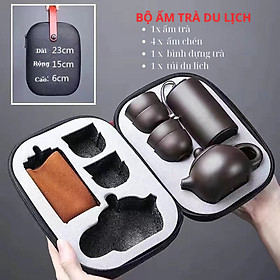 Mua Bộ ấm trà du lich thương hiệu GOSU mầu nâu đậm thích hợp sử dụng khi đi du lịch