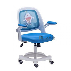 Mua Ghế xoay học sinh doremon màu xanh dương cho bé trai CE1002-M Nội thất Capta Ghế học bài tại nhà lưng lưới nệm vải màu xanh dương Doraemon nâng hạ 