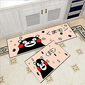 Bộ 2 thảm trang trí, thảm bếp cao cấp GOO15 (40x60 cm và 40x120 cm)