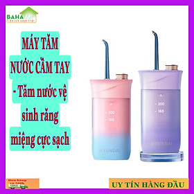 MÁY TĂM NƯỚC CẦM TAY HYUNDAI - Tăm nước vệ sinh răng miệng cực sạch "BAHAMAR" thiết kế giúp làm sạch các mãng bám trên răng, các thức ăn kẹt trong các kẻ răng, vi khuẩn một cách hiệu quả, tạo cảm giác dễ chịu