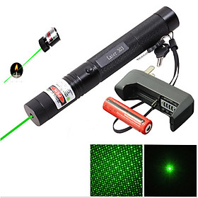 Đèn laser 303 ánh sáng chiếu xa HR (tặng kèm sạc và pin )