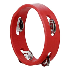 Lục Lạc Cầm Tay Bằng Gỗ Tambourine JINGLES ( 6 Inch) - Đỏ