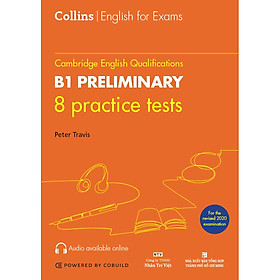 Hình ảnh B1 Preliminary - 8 practice tests (Quét mã MP3 để nghe file)