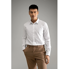 Áo sơ mi nam màu trắng tay dài ROUTINE Fitted - 10F21SHL003CR2 | LASTORE MENSWEAR