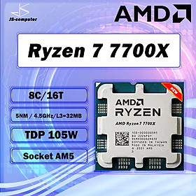 AMD Ryzen 7 7700x R7 7700X 4,5 GHz 8-Core 16-THURE
