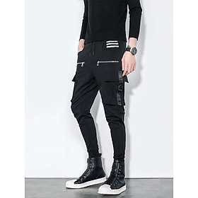 Quần jogger kaki nam túi hộp 
