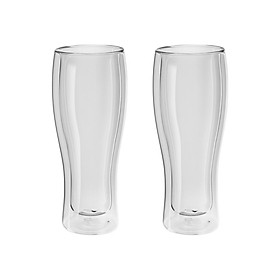 Set 2 cốc uống bia thủy tinh 2 lớp ZWILLING SORRENTO BAR BIERGLASSET 410 ML Hàng Chính Hãng