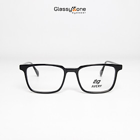 Gọng kính cận, Mắt kính giả cận Acetate Form chữ nhật Nam Nữ Avery 15070 - GlassyZone