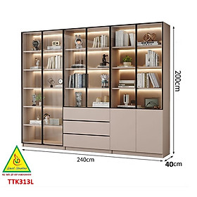 Mua TỦ TRANG TRÍ PHÒNG KHÁCH BẰNG GỖ MDF CÁNH KÍNH TTK313(2) - NỘI THẤT LẮP RÁP VIENDONGADV