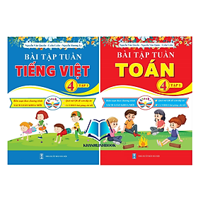 Sách - Combo Bài Tập Tuần Toán và Tiếng Việt Lớp 4 - Tập 1 - Cánh Diều