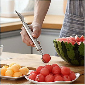 Mua Muỗng 2 Đầu Inox Làm Bingsu Múc Kem Trái Cây Chuyên Dùng
