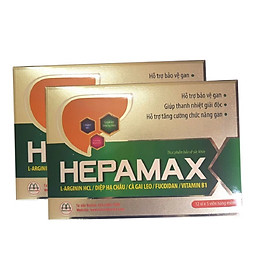 Combo 2 hộp Thực phẩm chức năng Hepamax chứa Fucoidan – Giúp phòng chống Xơ gan, Ung thư gan, tăng Cường Chức Năng Gan Cho Người Uống Nhiều Rượu Bia, Hút Thuốc Lá, Thanh nhiệt giải độc Gan