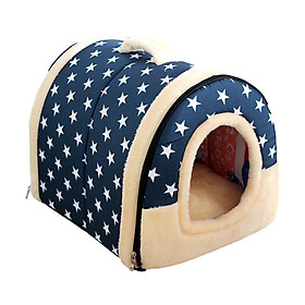 Cat Beds Dog Tent Warm Nest Puppy Kennel Folding Cozy Kitty Warm Cave House