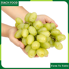 Nho xanh không hạt Nhập khẩu chính hiệu - 1 Kg - Vị Ngọt Đậm Đà, Giòn Ngon