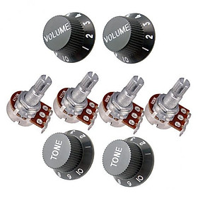 2X Electric Guitar   Volume Control Knobs Control & 18mm   Potentiometer
