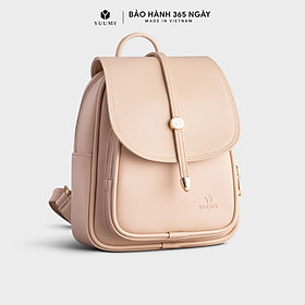 Balo nữ mini nắp gập viền chỉ nổi yuumy seasand yba48