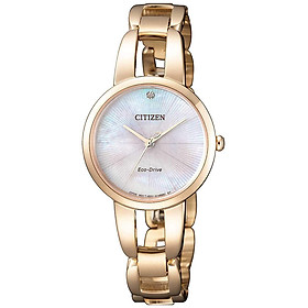 Đồng Hồ Nữ Citizen Dây Thép Không Gỉ EM0433-87D - Mặt Xà Cừ (Sapphire)