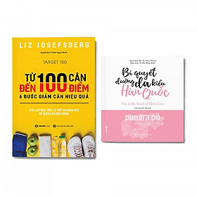 Combo 2 cuốn Sáng da - đẹp dáng: Bí quyết dưỡng da Hàn Quốc (Bìa mềm) + Từ 100 cân đến 100 điểm