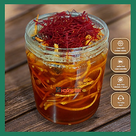 Mật Ong Tây Bắc Ngâm Đông Trùng hạ thảo (Tặng kèm Saffron) bồi bổ sức khỏe