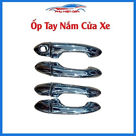 Ốp tay hõm mạ crom Rondo sáng bóng chống trầy bảo vệ cửa xe ô tô