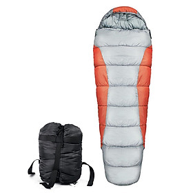 Túi ngủ cắm trại Với cấu trúc nhiều lớp giữ nhiệt tốt,bằng chất liệu chống thấm nước-Màu quả cam