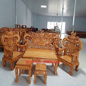 Mua Bộ Bàn Ghế Rồng Khuỳnh Nghê Đỉnh Gỗ Gõ Đỏ