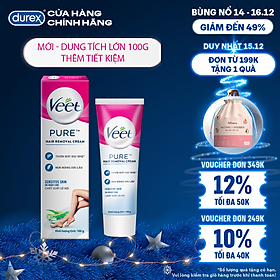 Kem Tẩy Lông Veet Pure Sensitive 100g