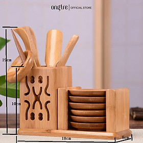 Mua Bộ dụng cụ pha trà bằng tre phong cách cổ trang - ONGTRE