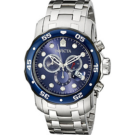 Invicta Men's 80057 Pro Diver Stainless Steel Watch with Blue Dial