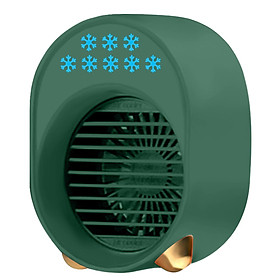 Quạt làm mát không khí có thể sạc lại Pin 3600mah-Màu xanh lá
