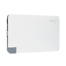 Sạc Dự Phòng Siêu Mỏng Nhẹ Chống Bụi MiLi Power Nova I HB-T05-1 - Trắng (5000mAh)
