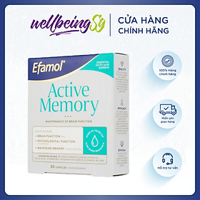 Viên Uống Bổ Sung Efamol Active Memory Hỗ Trợ Trí Nhớ Năng Động, Củng Cố Hiệu Suất Não Và Hệ Thần Kinh (30 Viên Soft Gel/ Hũ)