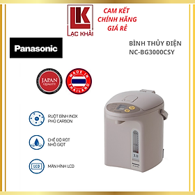 Mua Bình Thủy Điện Panasonic NC-BG3000CSY - Xuất xứ Thái Lan - Dung tích 3L - Công suất 700W - Ruột bình phủ carbon hạt nổi - Màn hình LCD hiện đại - Bảo Hành 12 Tháng - Hàng Chính Hãng