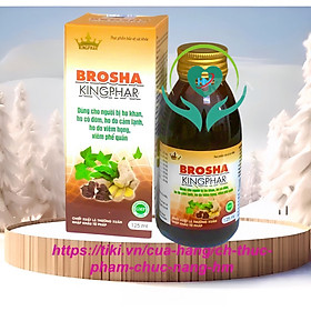 Siro Brosha Kingphar , chai 125ml, giảm ho, bổ phế , giảm tăng tiết đờm