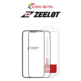 Dán màn hình cường lực Full viền chống vân tay Zeelot SOLIDsleek dành cho iPhone 13 Series (hỗ trợ Kit dán) - Hàng chính hãng