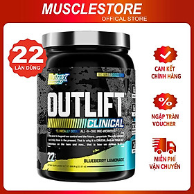 Nutrex Outlift Pre-Workout (22 liều),Tăng Sức Mạnh Sức Bền Trước Tập, Bổ Sung Citrulline, BCAA, Creatine