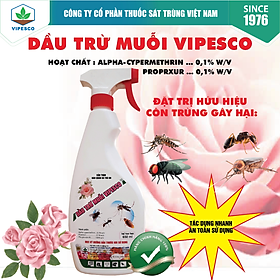 DẦU TRỪ MUỖI CÓ VÒI HOA HỒNG (650ml)